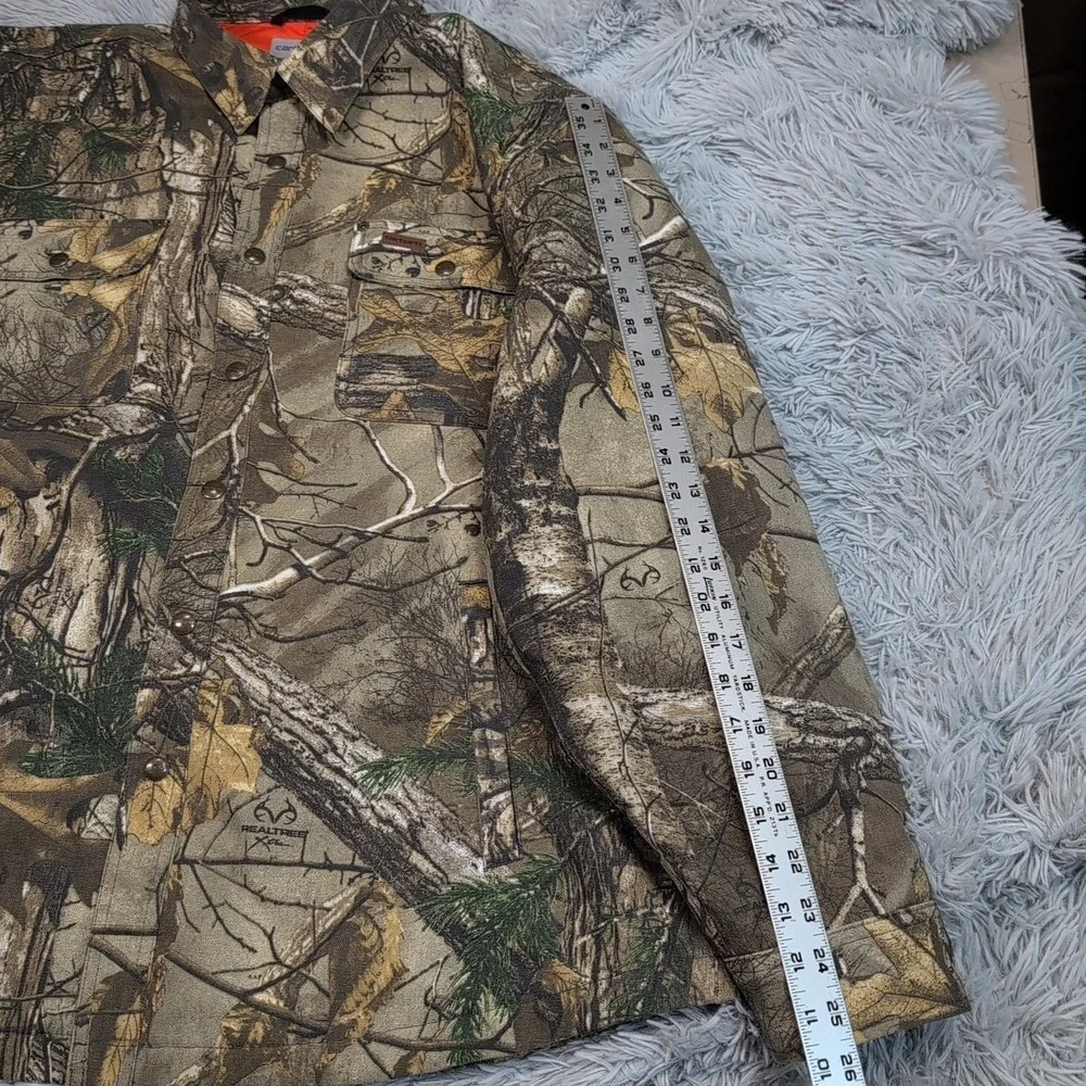 VTG Carhartt Jacket Mens XXL Camo Canvas Woodlands Hunting Barn Chore Realtree